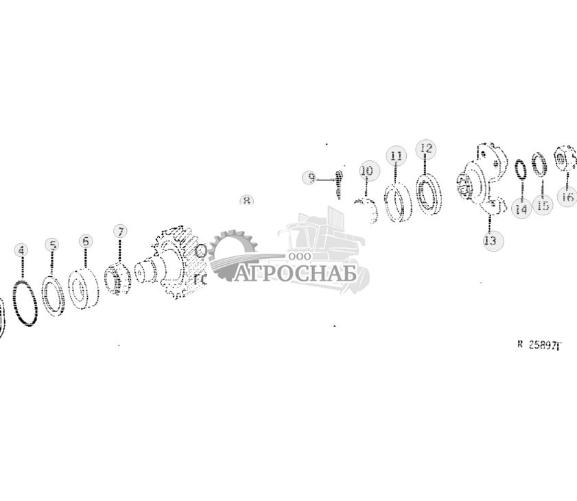 Upper Transmission Input Shaft And Gear 
